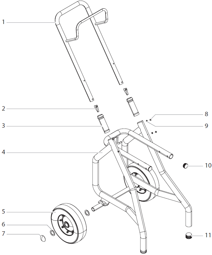 Impact 640 Cart Assembly Parts (P/N 805-282A)